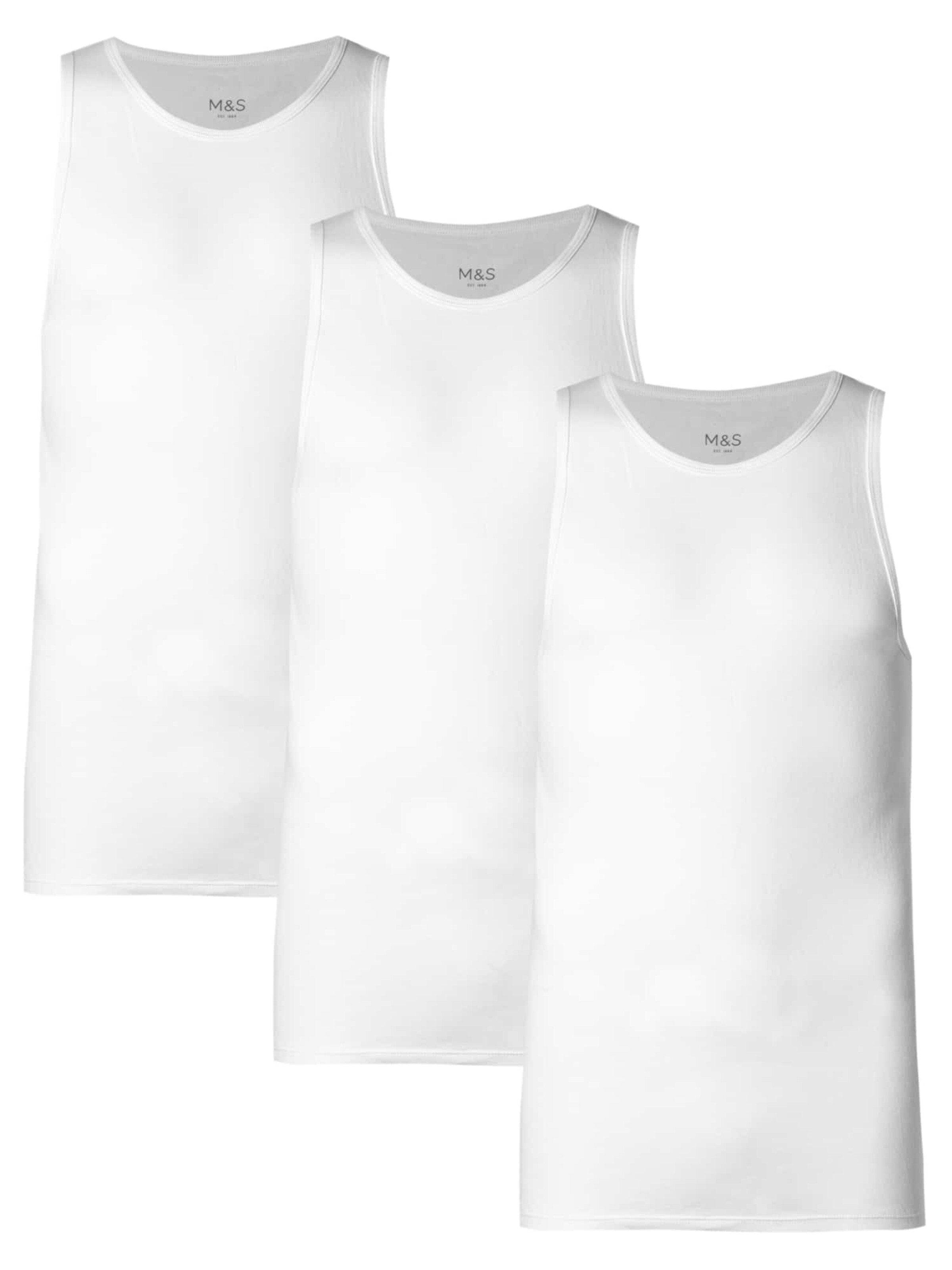 Marks & Spencer Undershirt in White: front