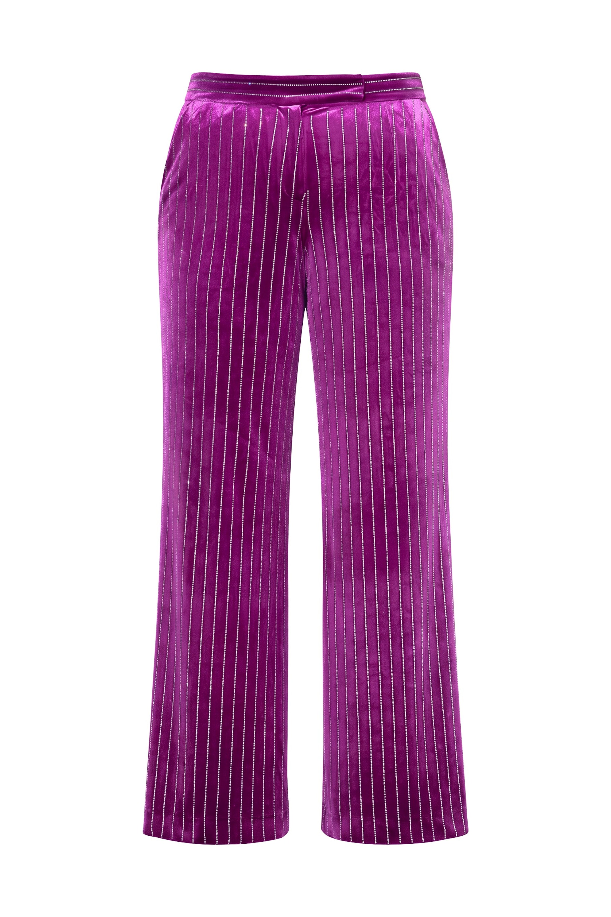 Ulla Popken Broek in Roze: voorkant