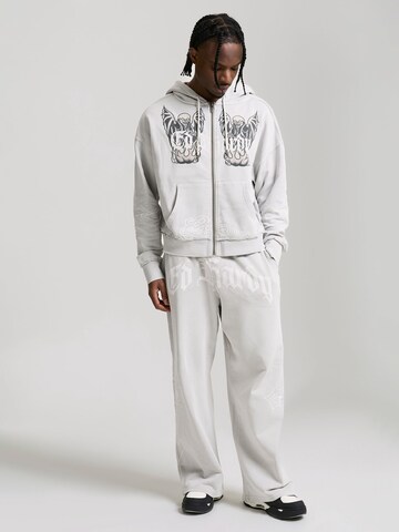 Veste de survêtement 'Gothic Stud' Ed Hardy en gris