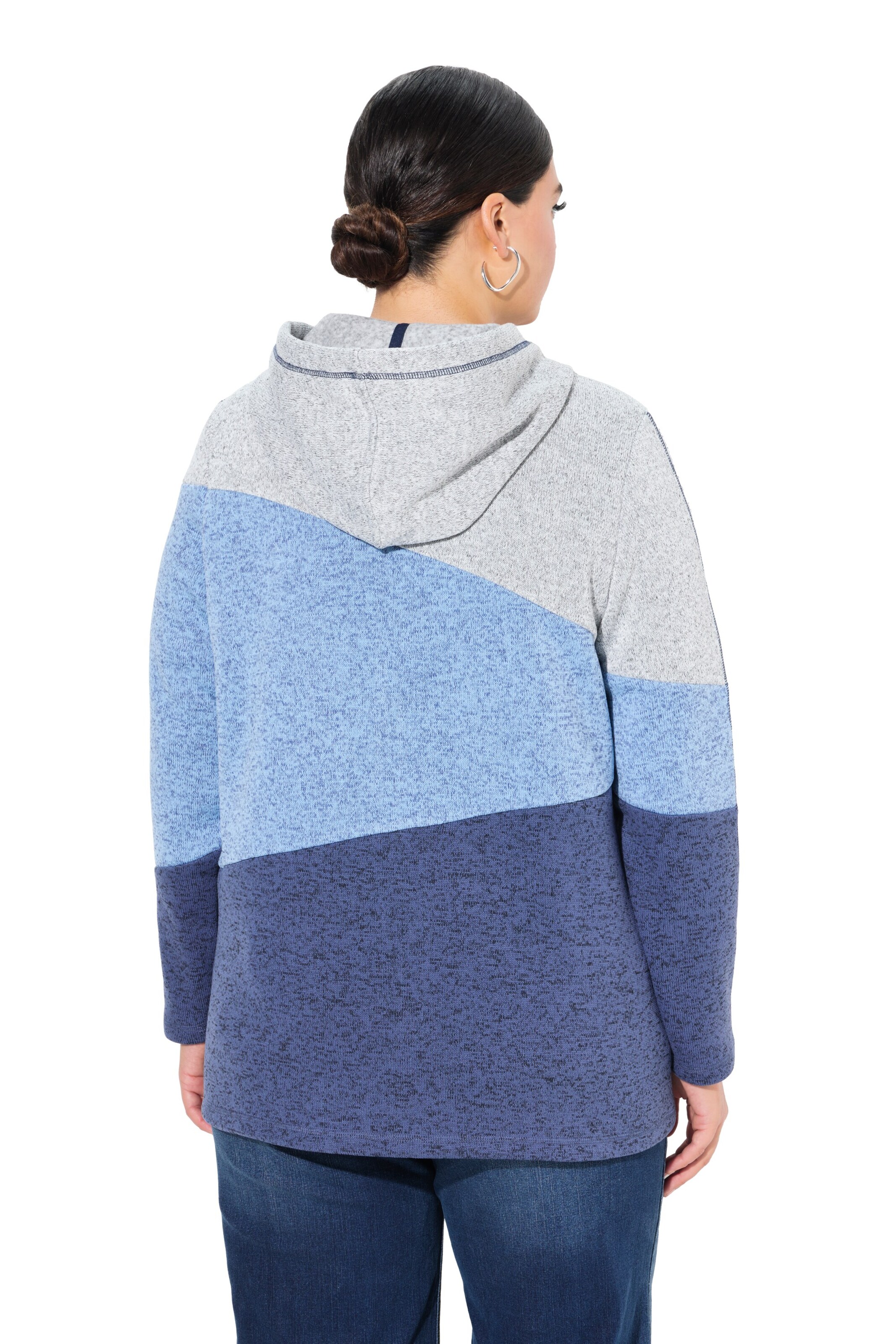 Ulla Popken Sweat jacket in Blue