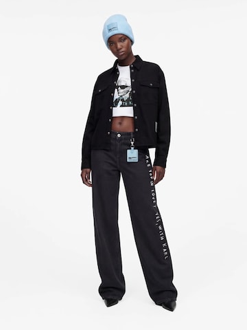 melns KARL LAGERFELD JEANS Starpsezonu jaka 'X Pietro Terzini'