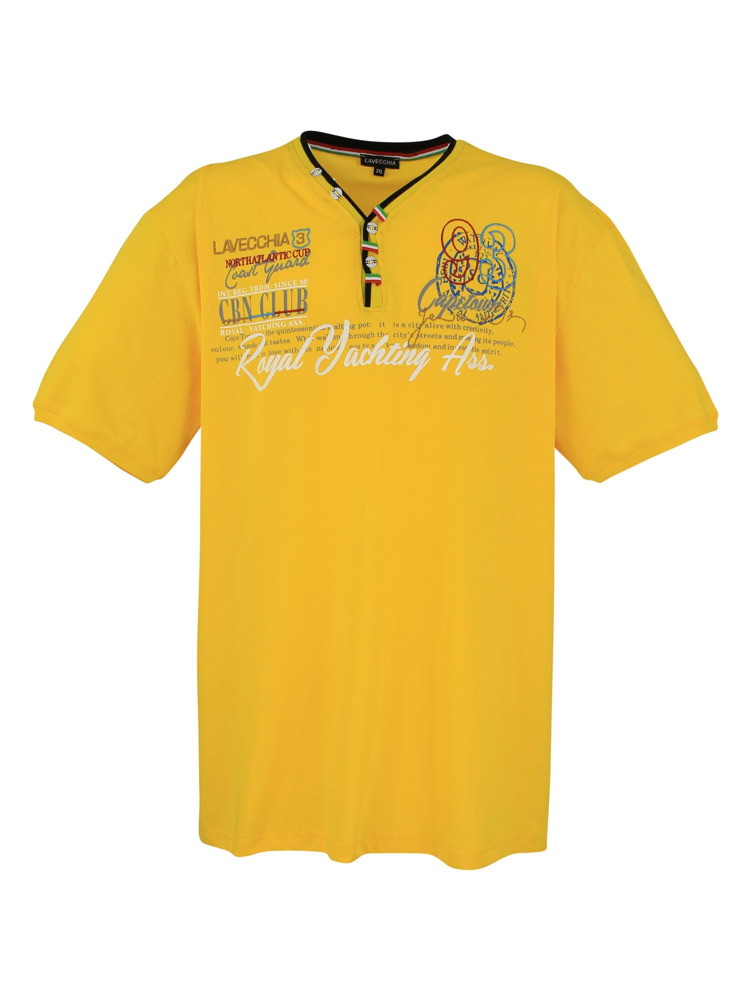 Lavecchia Shirt 'LV-608 Übergrößen'‌‌‌‌‌‌‌ in Gelb: Vorderseite