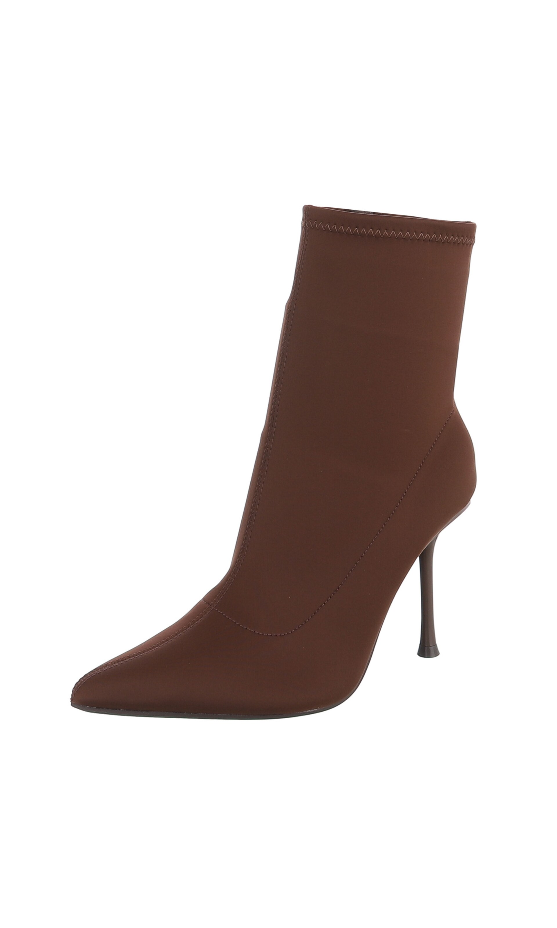 Ital-Design Stiefelette in Braun: Vorderseite