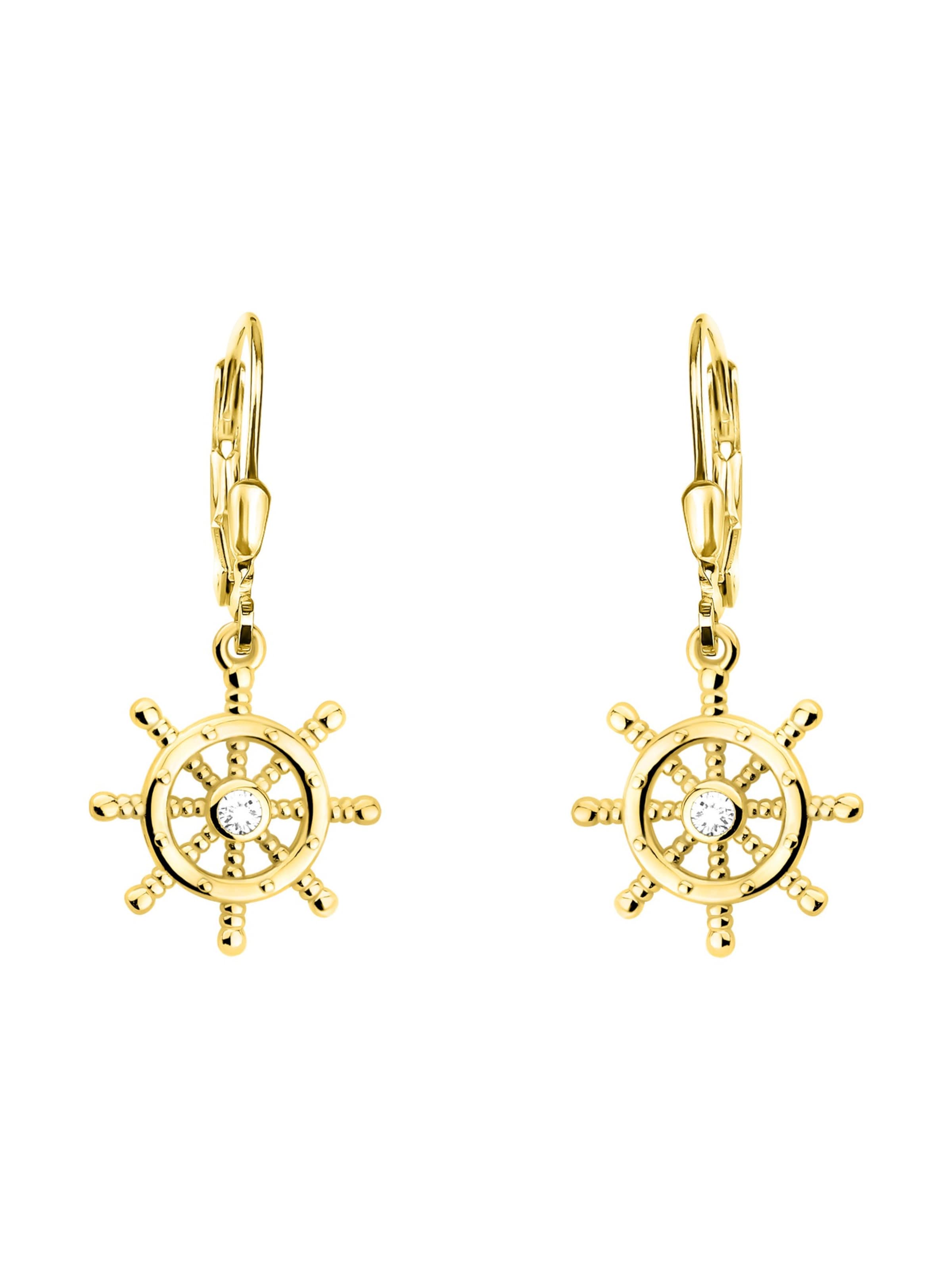 Sofia Milani Earrings 'Ship Weel' in Gold: front