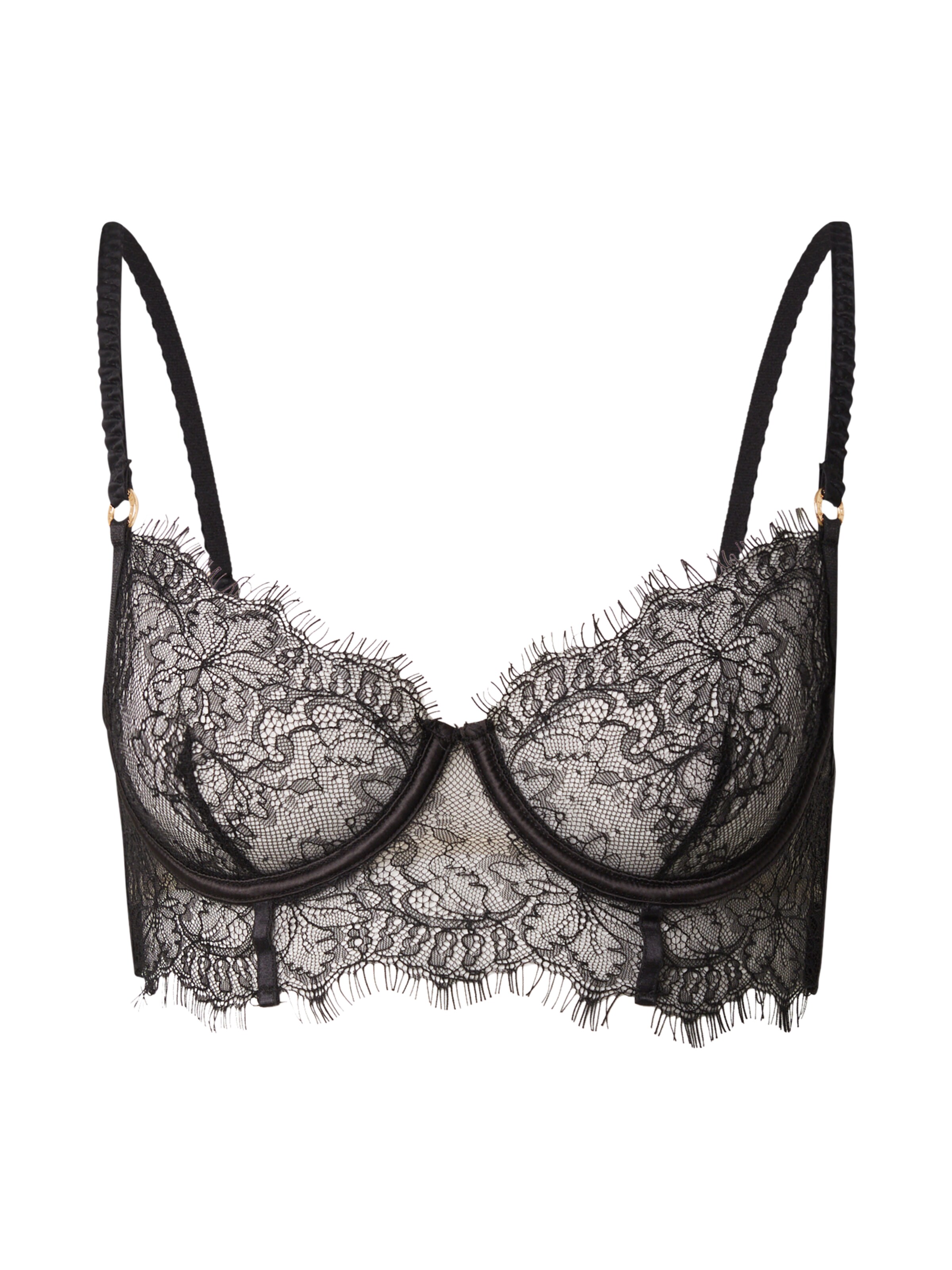 Bluebella T-shirt Bra 'Camelia' in Black: front