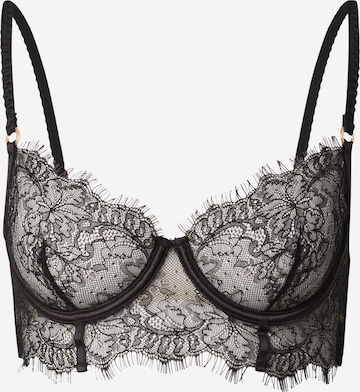 juoda Bluebella Marškinėliai Liemenėlė 'Camelia': priekis