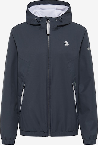 Schmuddelwedda Between-Season Jacket in Blue: front