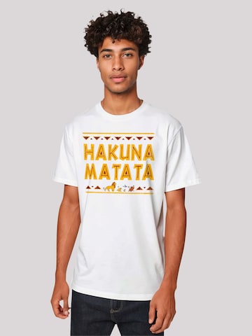 F4NT4STIC Shirt 'Hakuna Matata' in Wit: voorkant
