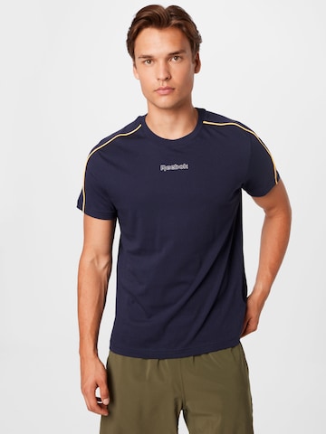 T-Shirt fonctionnel Reebok en bleu : devant