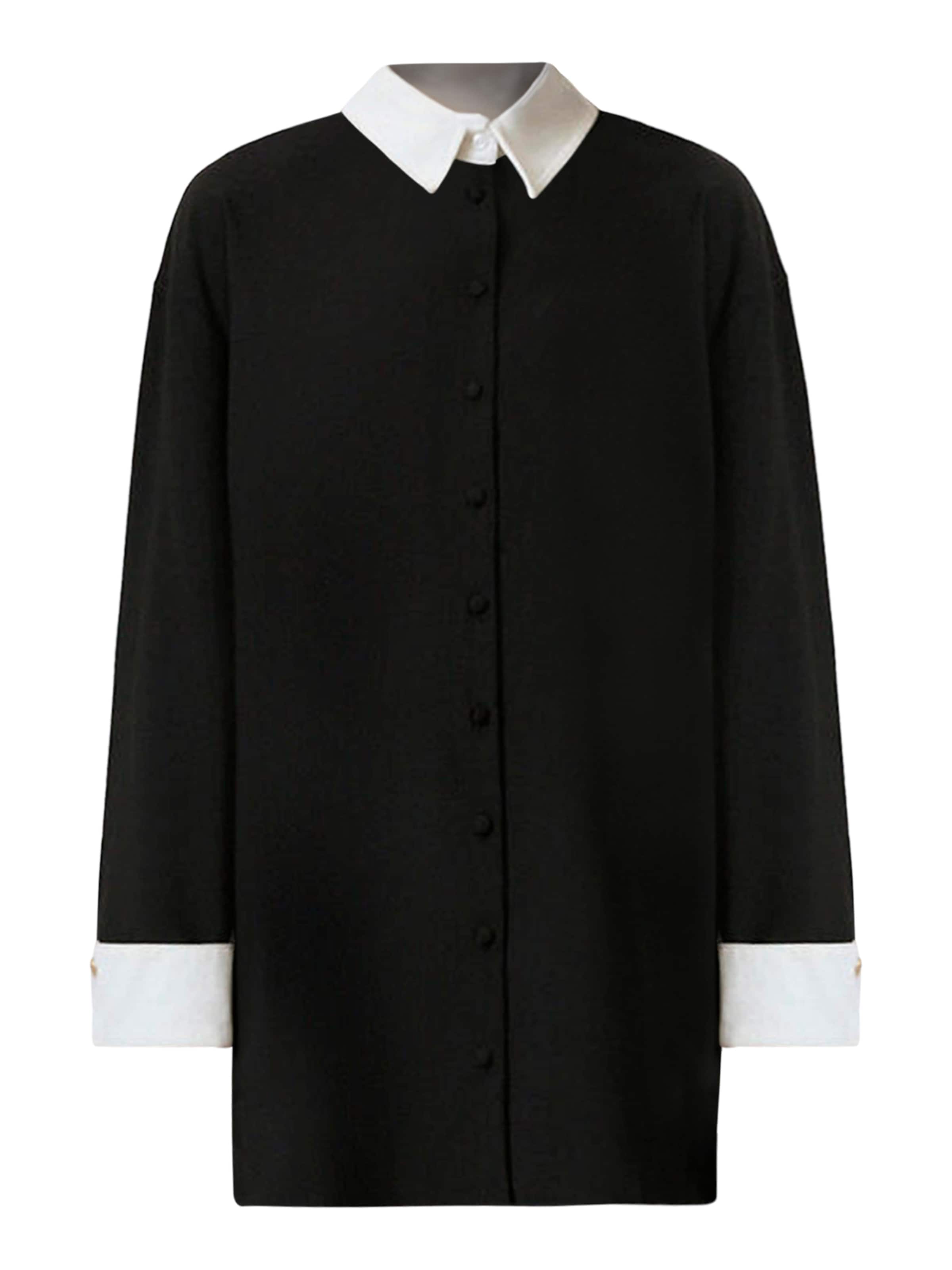 Touche Prive Blouse in Zwart: voorkant