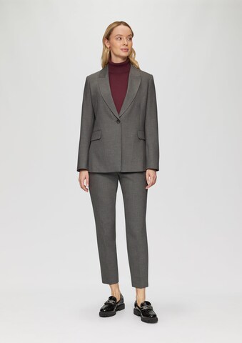Slimfit Pantaloni con piega frontale di s.Oliver BLACK LABEL in grigio