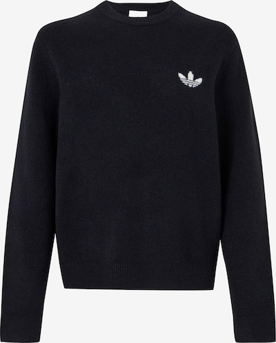 XS dydžio Megztinis 'Trefoil Essentials' iš ADIDAS ORIGINALS, spalva – juoda / balta, Prekių apžvalga