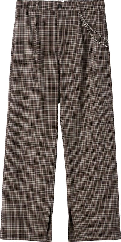 Bershka Wide Leg Hose in Taupe Bershka Wide Leg Hose in Taupe