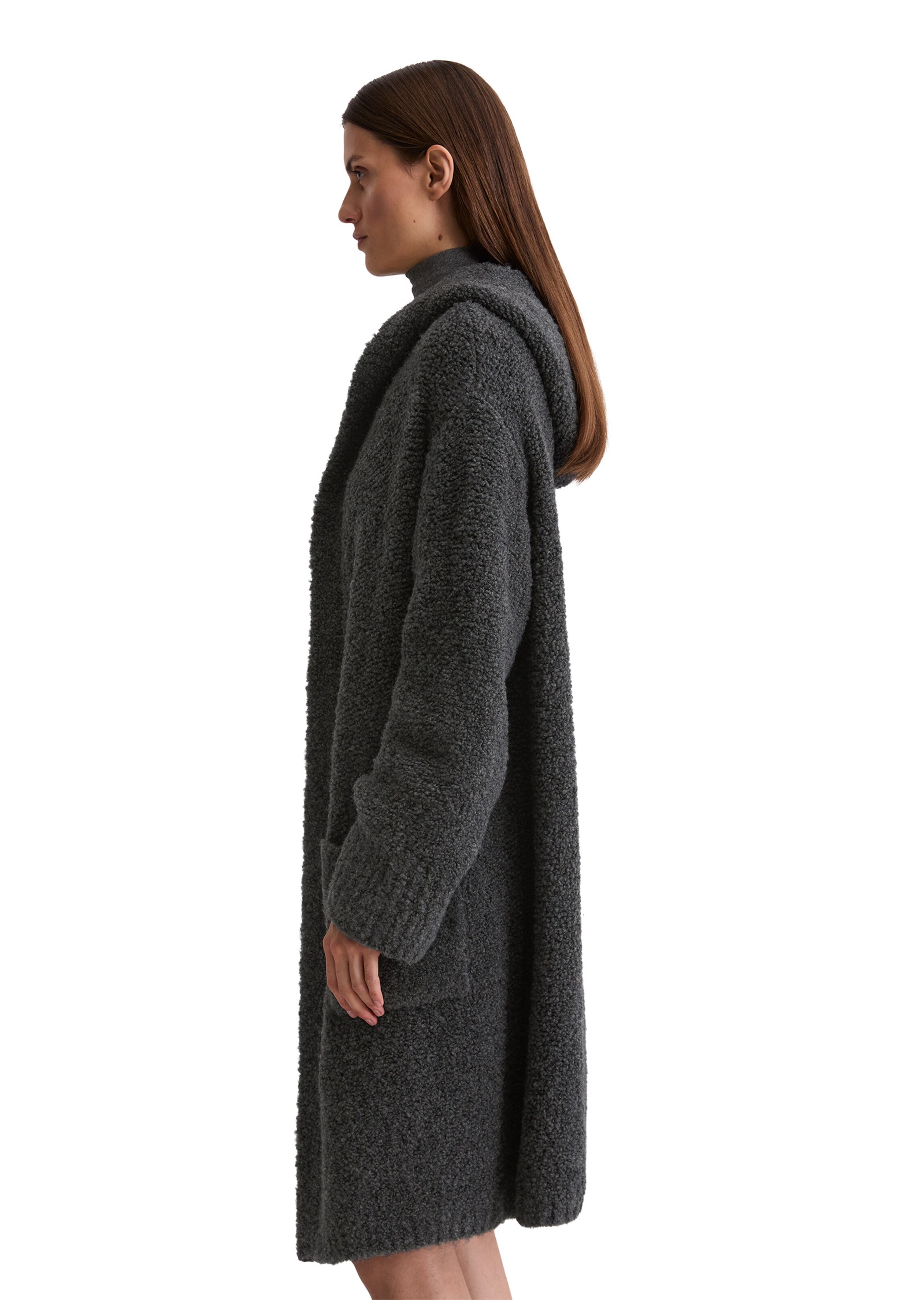 Marc O'Polo Gebreide mantel in Grijs