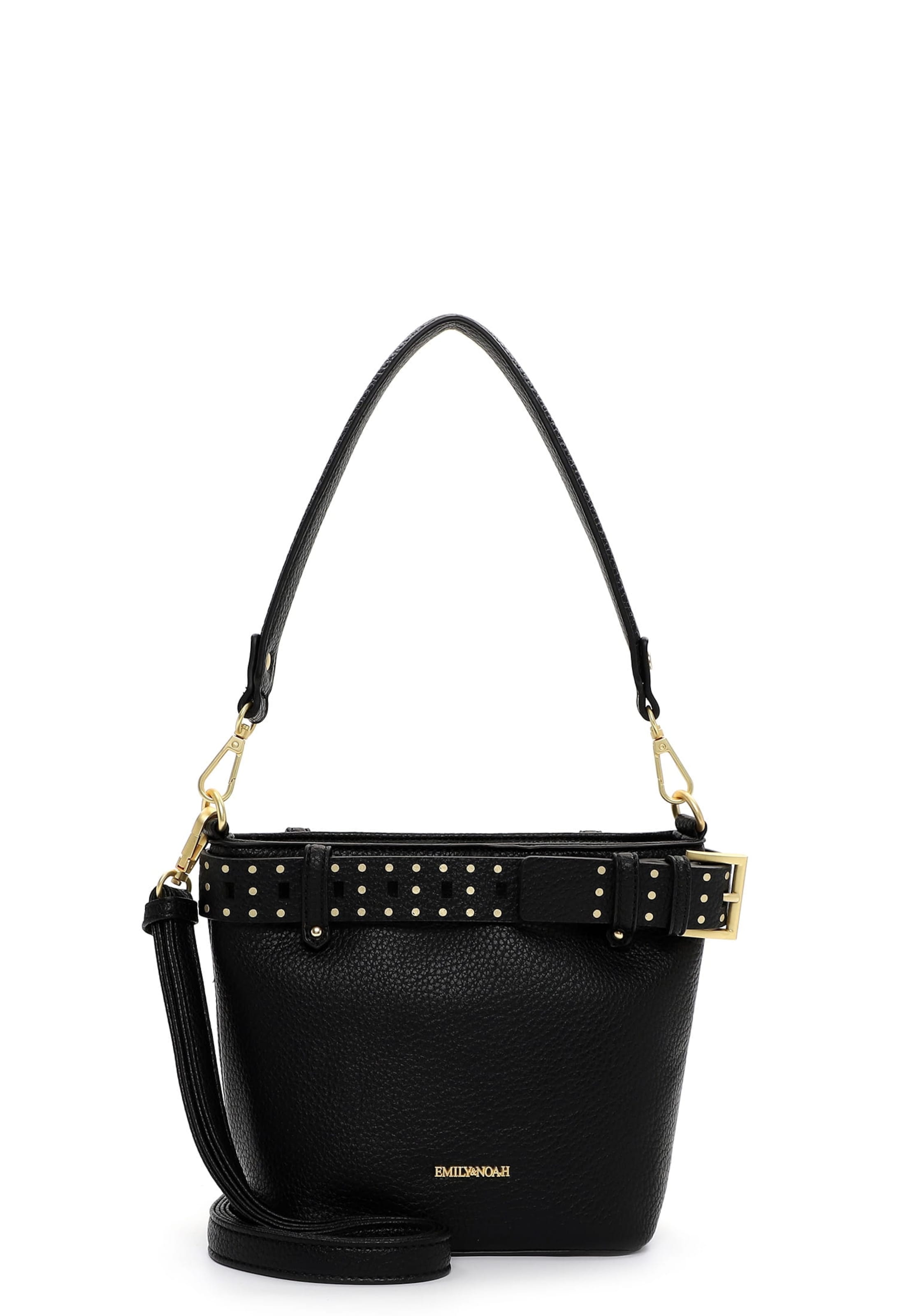 Emily & Noah Skuldertaske 'Justine' i sort: forside