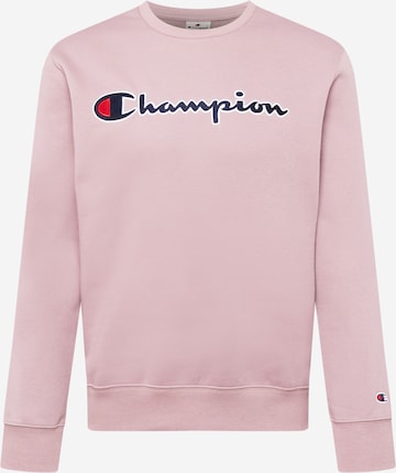 Sweat-shirt Champion Authentic Athletic Apparel en rose : devant