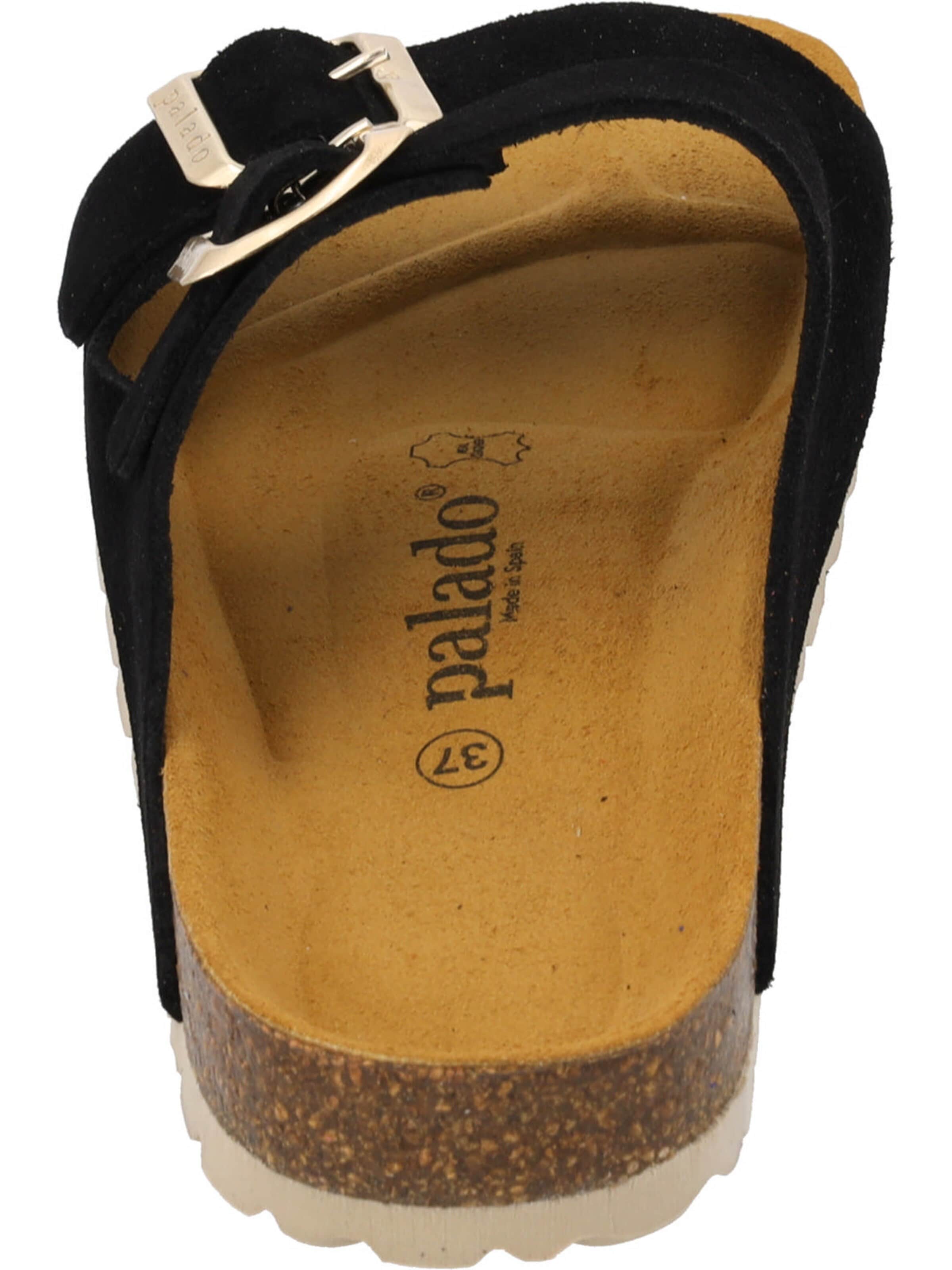 Palado Pantolette 'Palado Korfu Suede Premium Leather'‌‌‌‌‌‌‌‌‌ in Schwarz