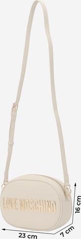 Borsa a tracolla 'BOLD LOVE' di Love Moschino in beige