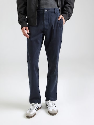 Bruun & Stengade Regular Chino trousers 'Malik' in Blue: front