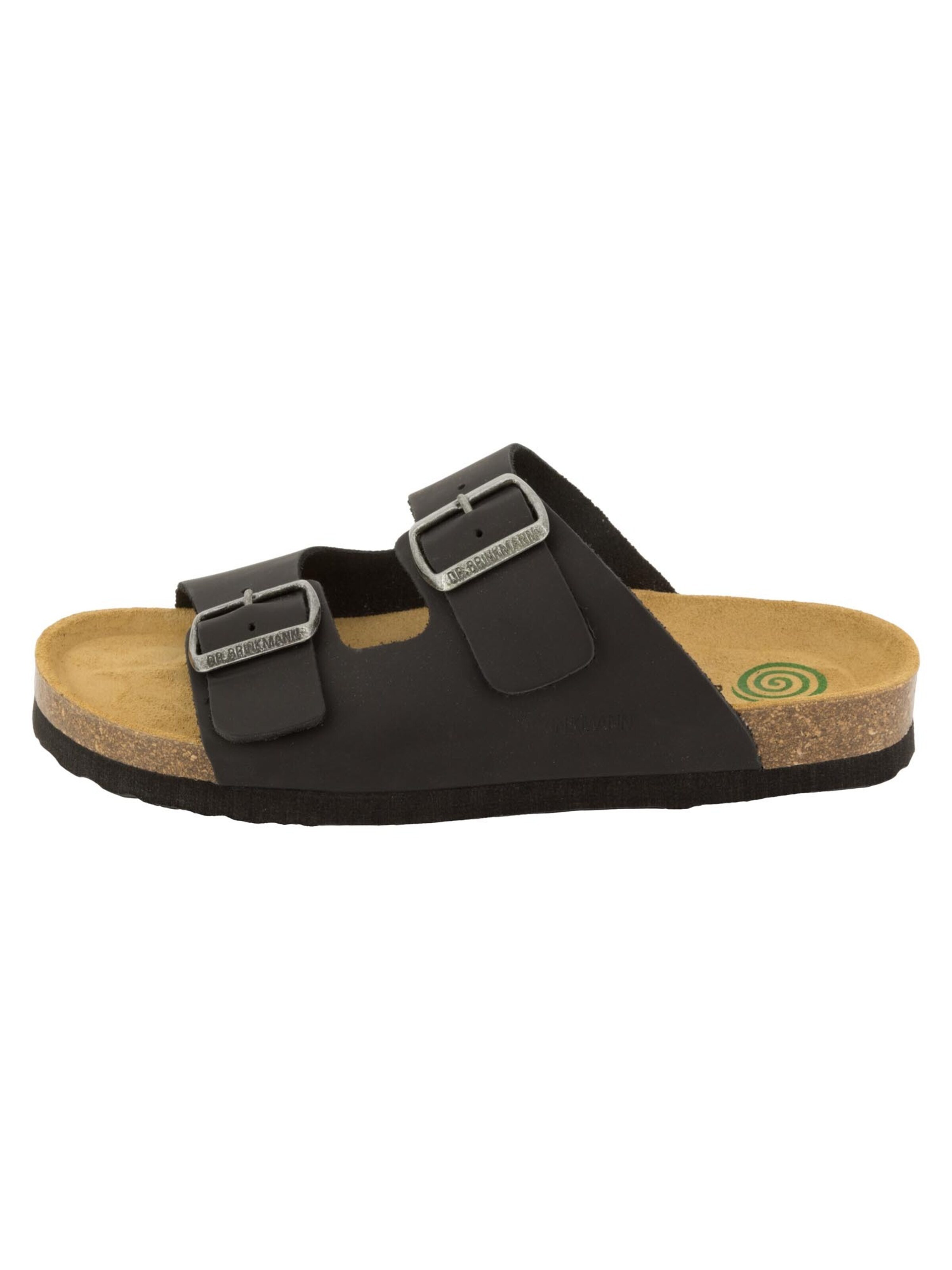 DR. BRINKMANN Mules 'Bonillo' in Black: front