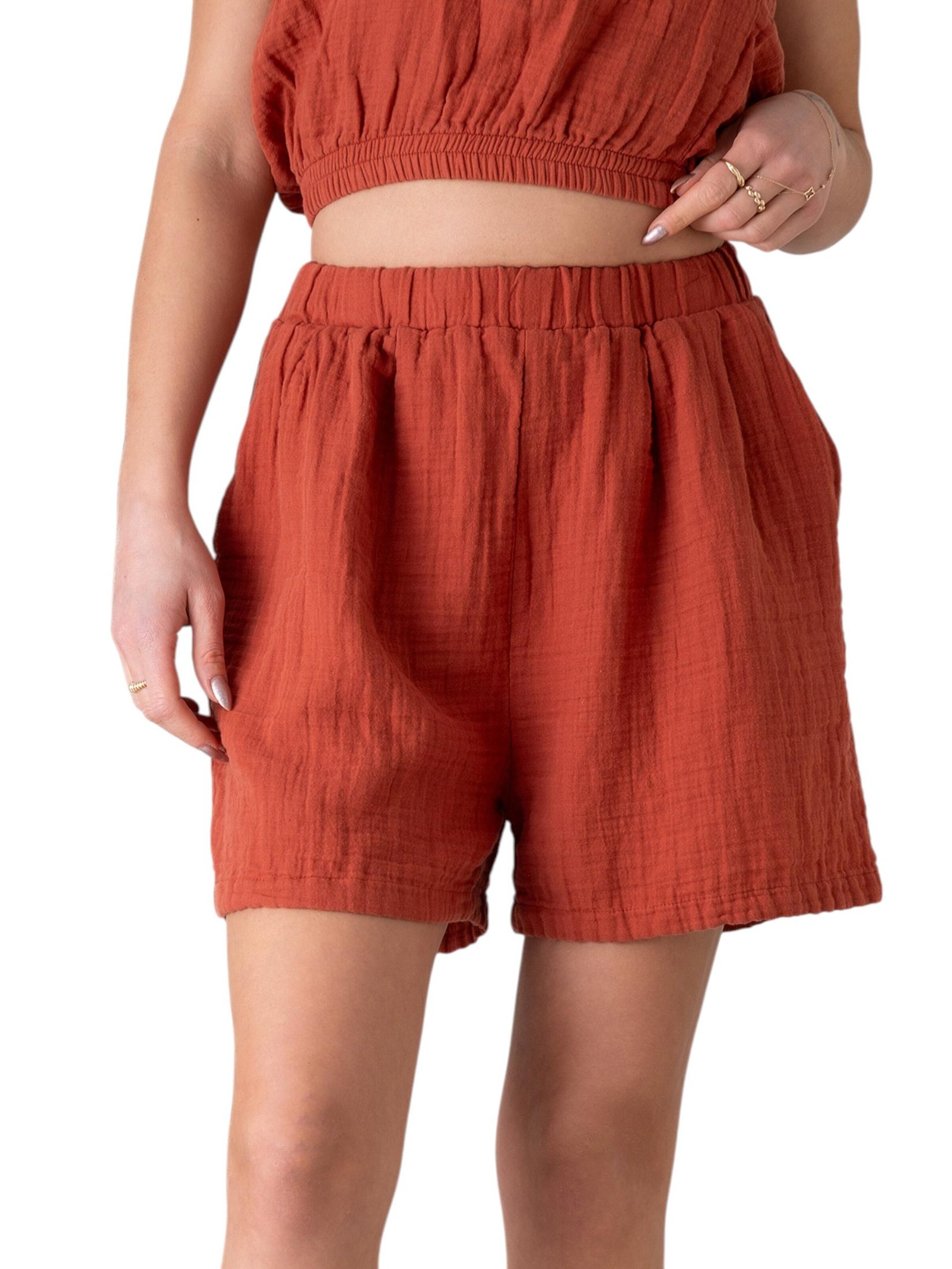 Wide Leg Pantalon 'NOOR' WENOR en rouge