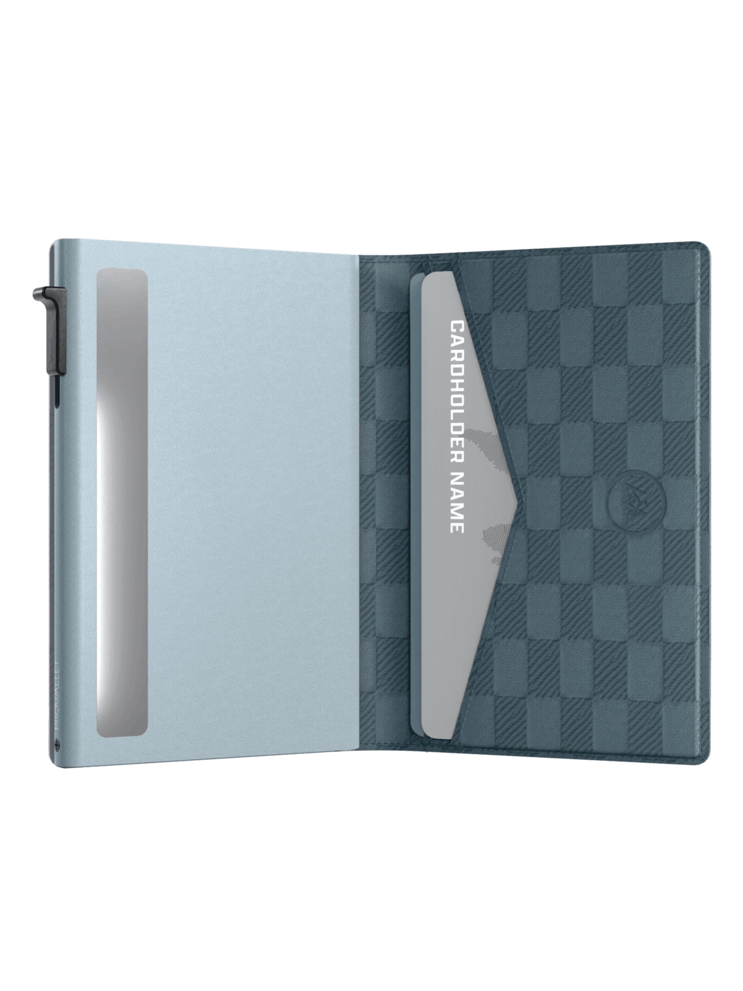 Prowallet Portemonnee 'Pasjeshouder Slim Panel' in Blauw