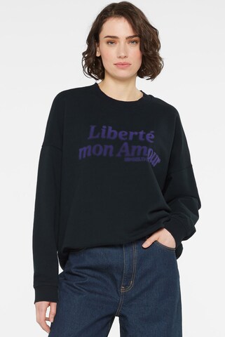 SENSES.THE LABEL Sweatshirt in Blue: front
