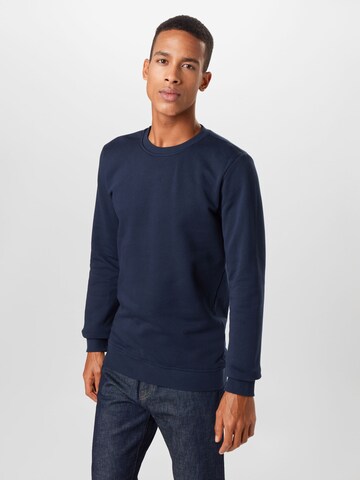 Urban Classics Sweatshirt in Blue: front