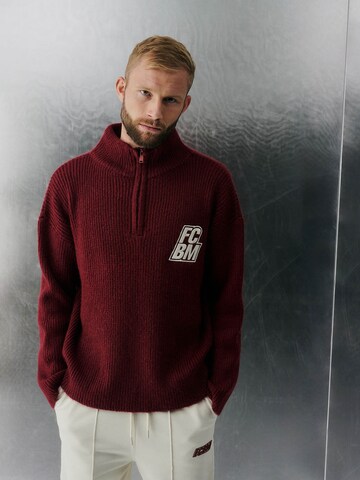 FCBM Pullover 'Carl' in Rot: Vorderseite