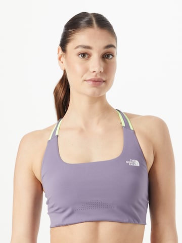 THE NORTH FACE Bustier Sport bh 'MOVMYNT' in Blauw: voorkant
