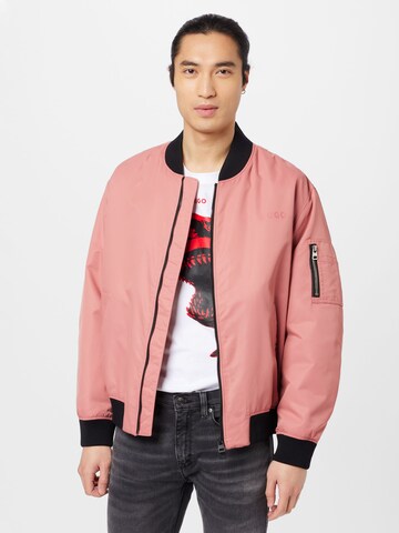 HUGO Демисезонная куртка 'Byler' в Ярко-розовый: спереди