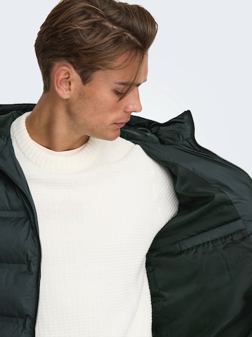 Veste d’hiver 'ONSUNION' Only & Sons en noir