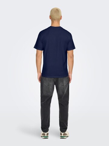 Maglietta 'ONSDAWSON' di Only & Sons in blu