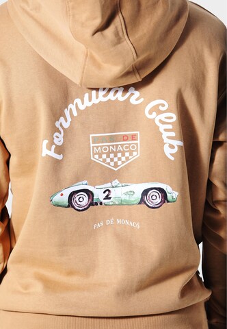 Pas De Monaco Sweatshirt 'Formular Club' in Brown
