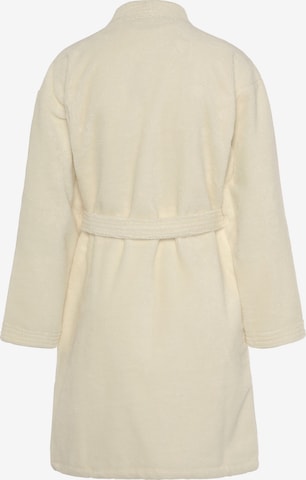 LASCANA Short Bathrobe in Beige