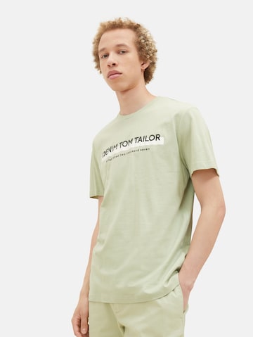 Tricou de la TOM TAILOR DENIM pe verde