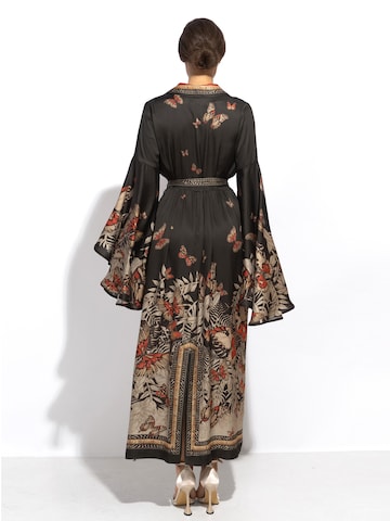 JIORO Strandkleid 'MIDNIGHT BUTTERFLIES'‌‌‌‌‌‌‌‌‌ in Schwarz