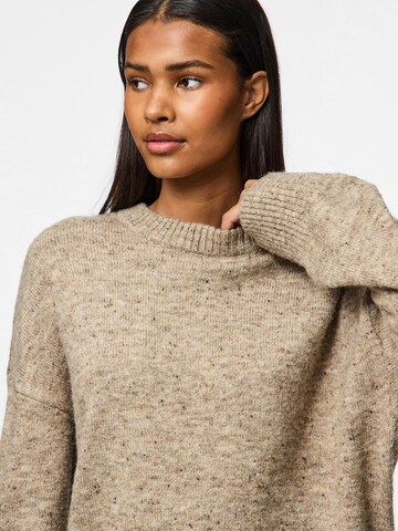 PIECES Pullover 'Nora' in Beige