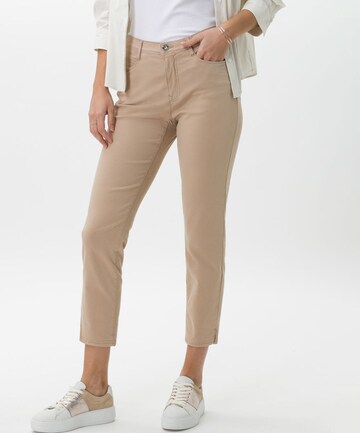 BRAX Slim fit Jeans 'Caro' in Beige: front