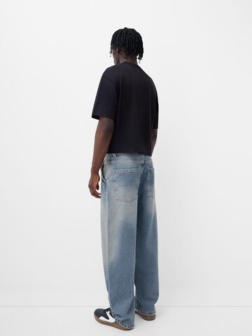Bershka Loosefit Jeans i blå