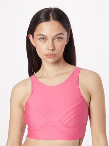 UNDER ARMOUR Bustier Sport bh 'Infinity' in Roze: voorkant