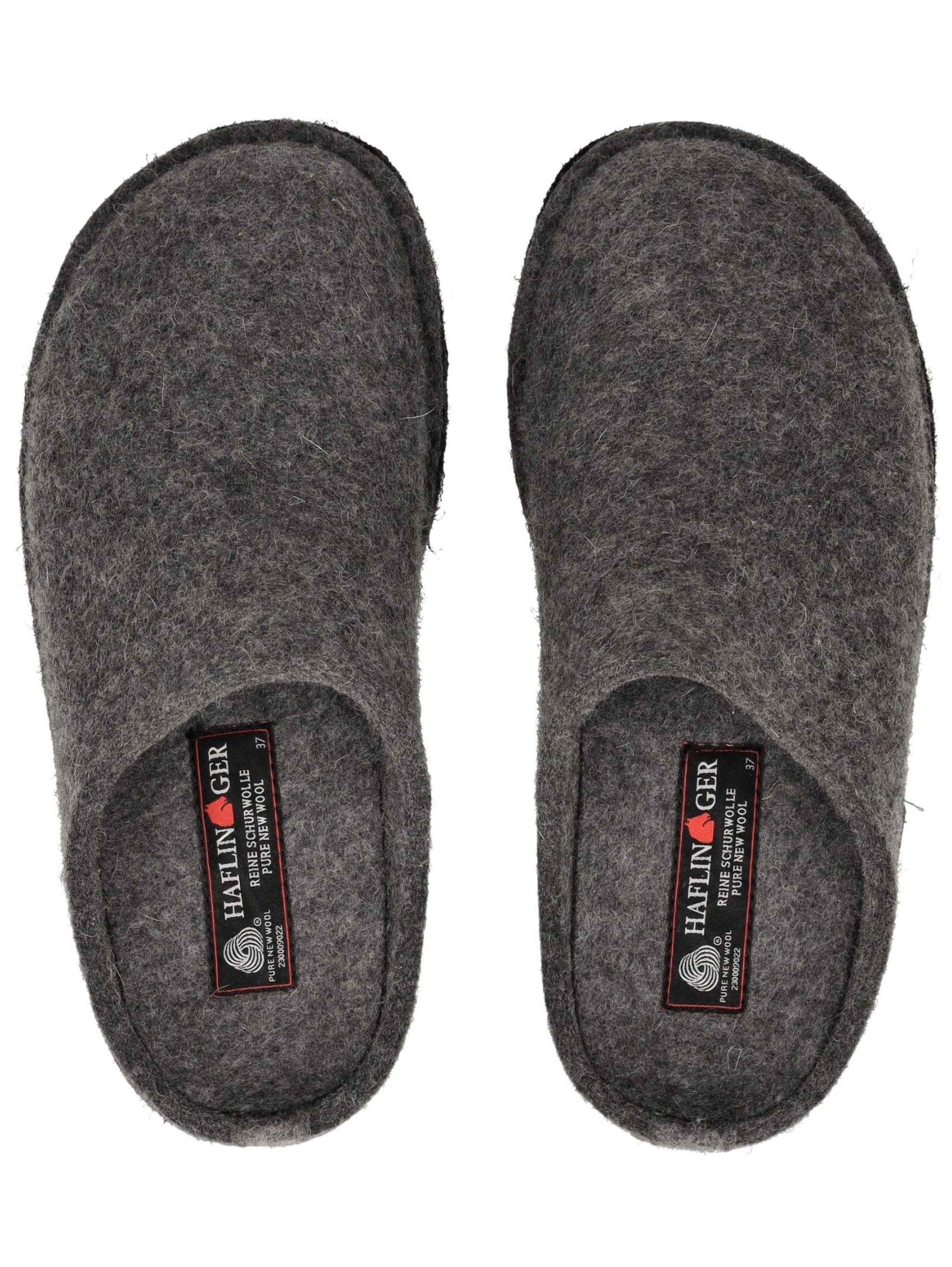 HAFLINGER Slippers 'Flair Soft' in Grey: top