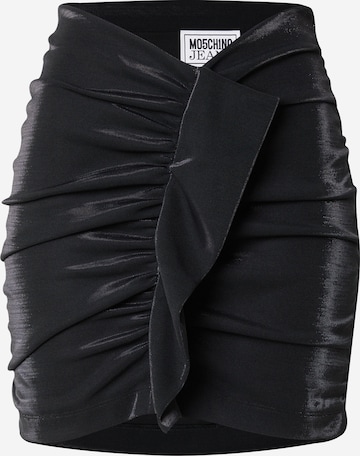 Moschino JeansSuknja - crna boja: prednji dio