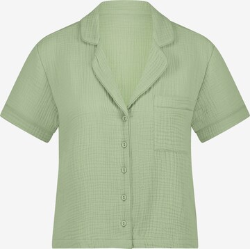 Hunkemöller Pajama Shirt in Green: front