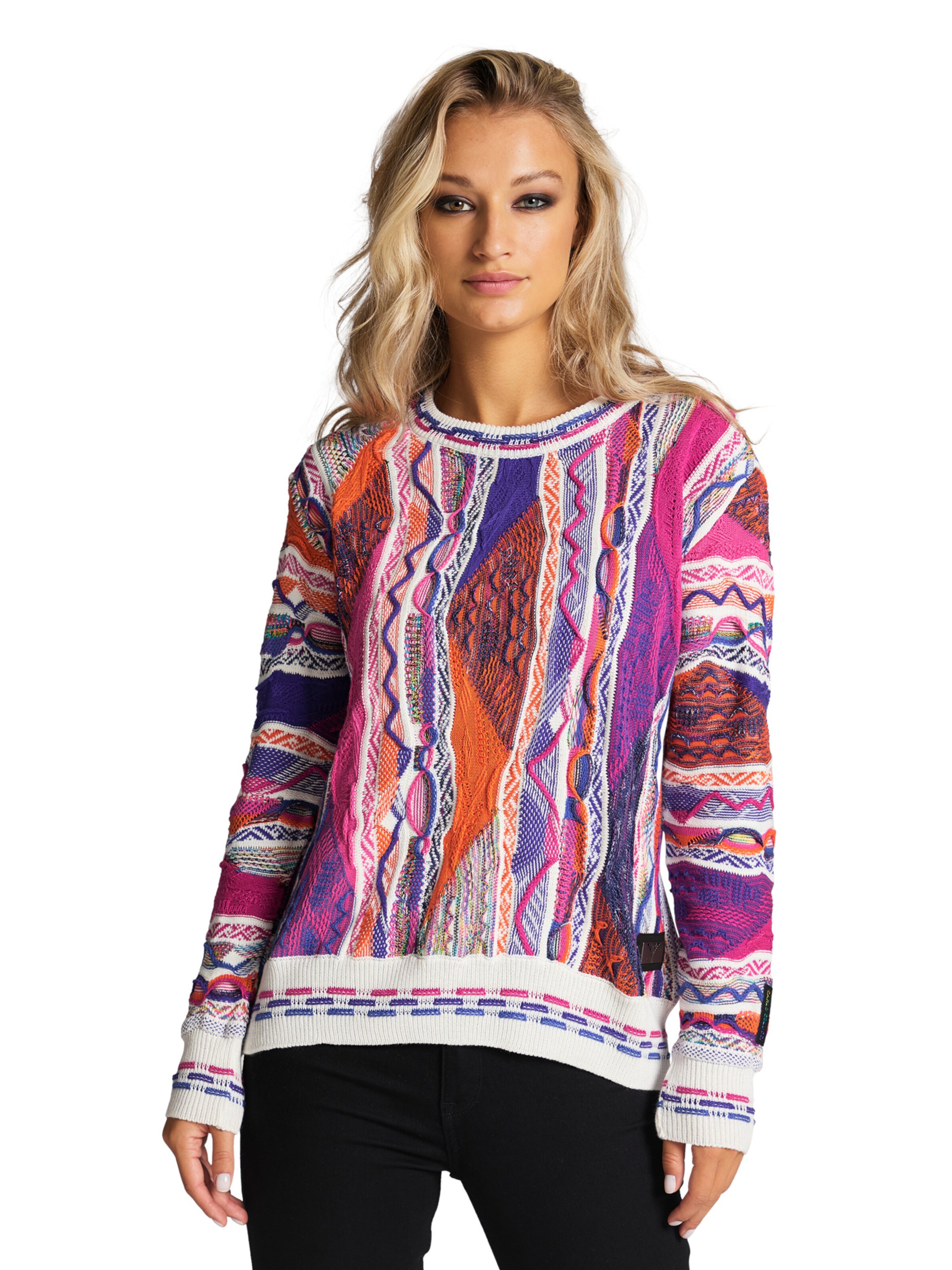 Carlo Colucci Pullover 'Constantina' in Mischfarben: Vorderseite