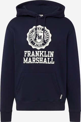 FRANKLIN & MARSHALL Sweatshirt in Blauw: voorkant