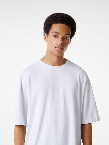 Bershka T-Shirt in Weiß