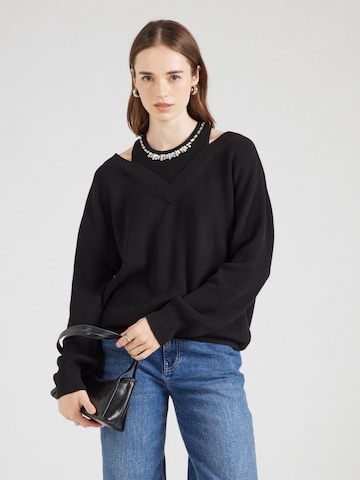 Pull-over Liu Jo en noir : devant