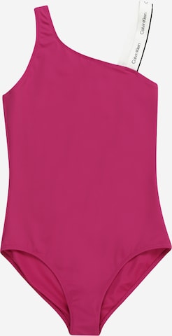 Maillot de bain Calvin Klein Swimwear en violet : devant