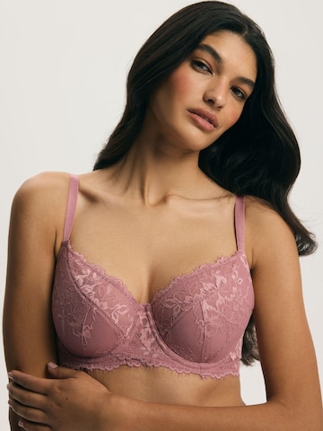 Balconcino Reggiseno 'Schalen-BH Cloe, florale Spitze - für glatte Silhouette unter Kleidung' di ESOTIQ in rosa